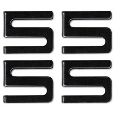 ALERA SW59SHBL Wire Shelving S Hooks, Metal, Black, 4 Hooks/pack