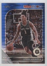 2019 NBA Hoops Premium Stock Box Set Blue Pulsar Prizm Lonnie Walker IV #175 nd3