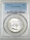 1961 D Franklin Half Dollar PCGS MS63 98% FBL Frosty PQ Just Graded #K410B