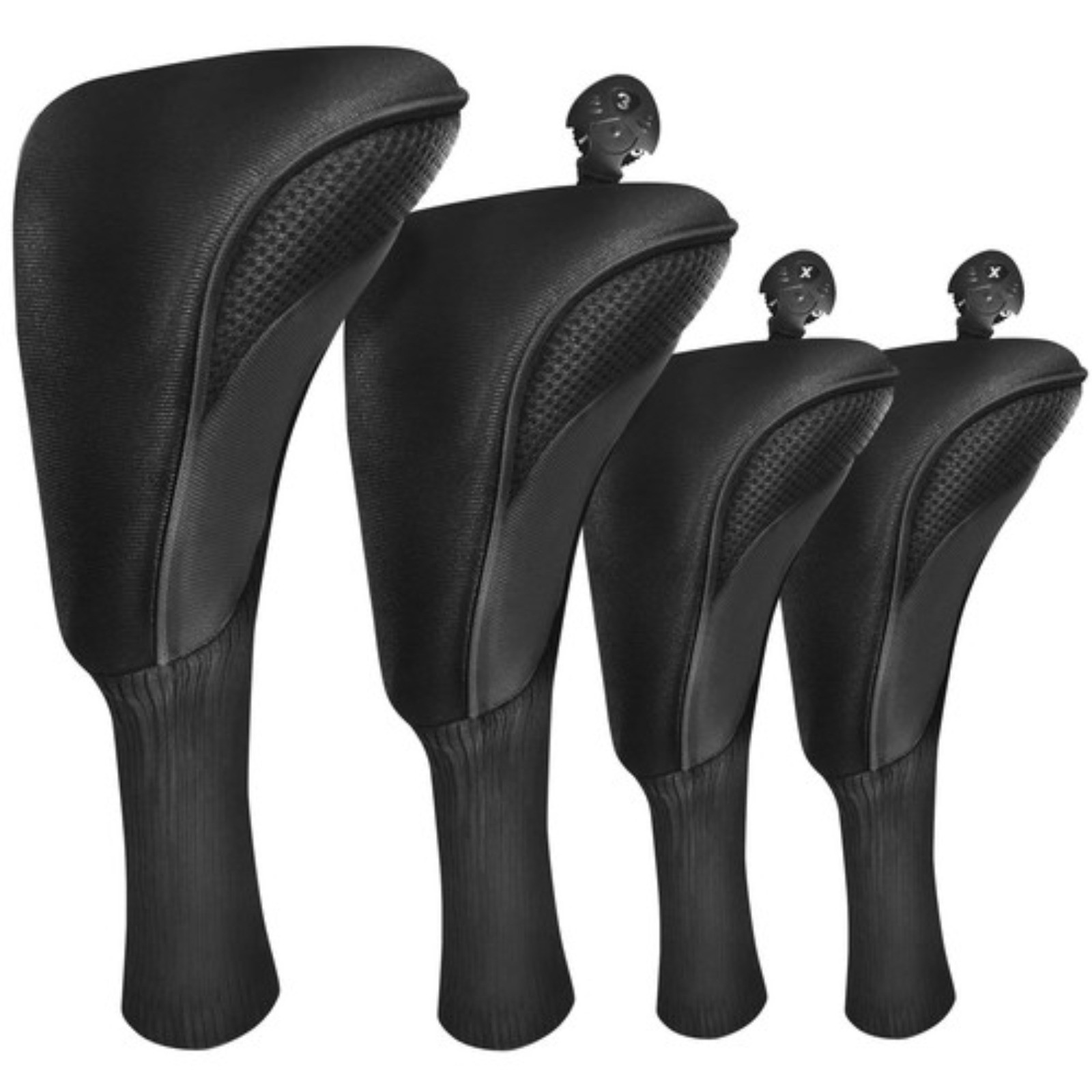 Club Head Covers Woods Driver Fairway Hybrid 4 Pack Headcove