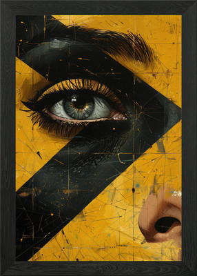 Poster Collage mit Gesicht gerahmt Wandbild Poster Leinwanddruck Bild