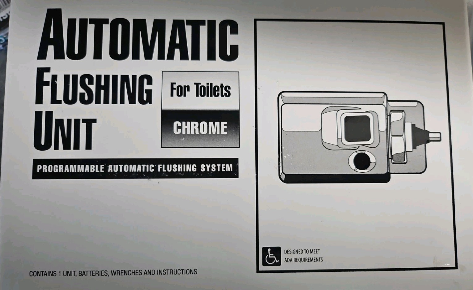 Automatic Flushing Unit For Urinals & Toilets Chrome