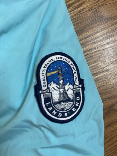 Parka piumino Lands End bambina taglia S 4 spedizione impermeabile cappotto invernale cappuccio blu - Foto 3 di 11