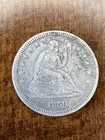 1859 ~ Seated Liberty Quarter  Silver