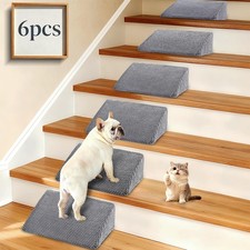 Dog Ramp for Stairs for Small  Senior Dogs and Cats   Non-Slip Stair Wedges ...