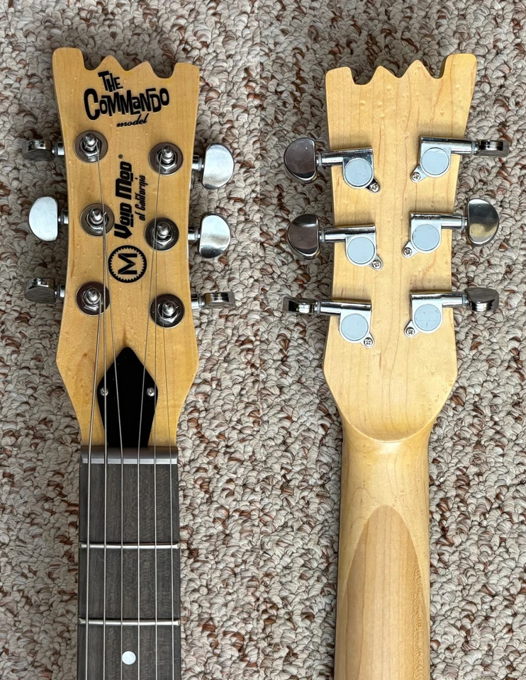 Guitarra eléctrica única indirecta Johnny Ramone tributo Mosrite ish cuerpo sólido Foto 3 de 4