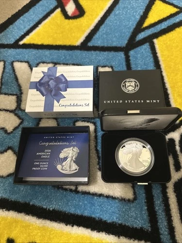2026-P  American Silver Eagle Proof Congratulations Coin Set w/  Box & COA