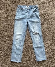 Madewell The Perfect Vintage Crop Jeans Women  s Size 27 Blue Denim