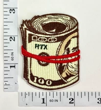 Embroidered Patch - Money Roll - Hip Hop - Rap - Casino - Iron-on - Mula Mob
