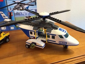 Lego 3658 City Police Helicopter Complete Set With Minifigures Manuals