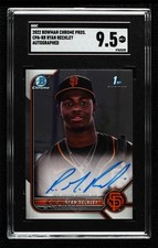 2022 Bowman Chrome Prospect Auto Ryan Reckley #CPA-RR SGC 9.5 Mint+ Auto 0v0o