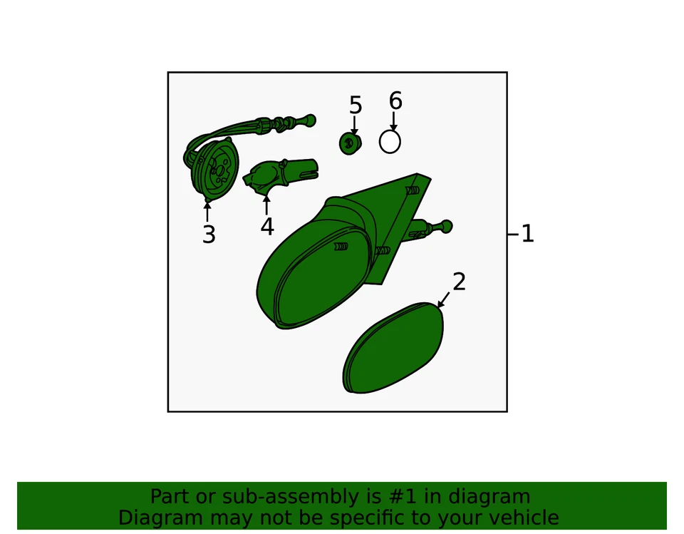 Genuine GM Mirror 21019867 - Image 3 of 3