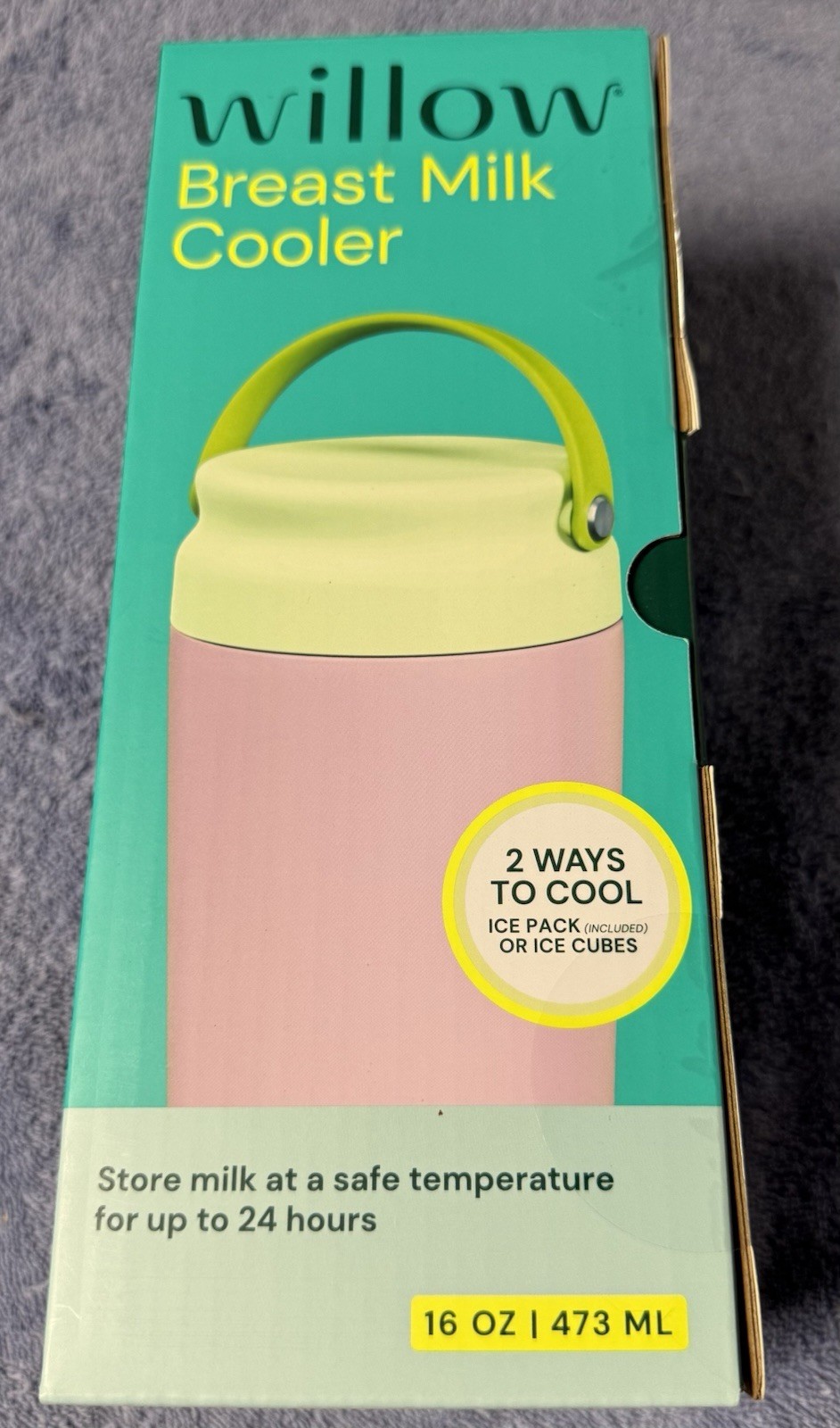 Brand New Willow Breast Milk Cooler  Color: Hydrangea - 16oz / 473 ml