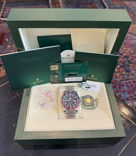 Rolex GMT-Master II 126710BLRO Jubilee Bracelet Red & Blue Bezel Full Set Pepsi