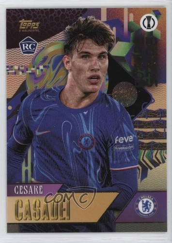 2024-25 Topps x Walker TKL UEFA Club Competitions Gold Cesare Casadei Rookie RC