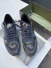 Valentino Men's Blue Rockrunner Camouflage Trainers Size 43/ 9UK