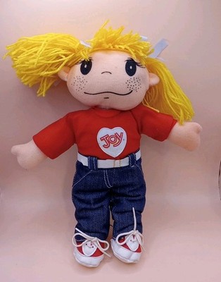 VTG JOY CONE Icecream Cone Advertising 12'' CLOTH PLUSH GIRL Doll   Blonde Yarn
