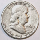 1951-P Franklin Half Dollar - Fine/Very Fine - #1377EB