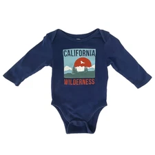 Baby Bodysuit CALIFORNIA WILDERNESS Mountain Scene Camping Outdoor Adventure