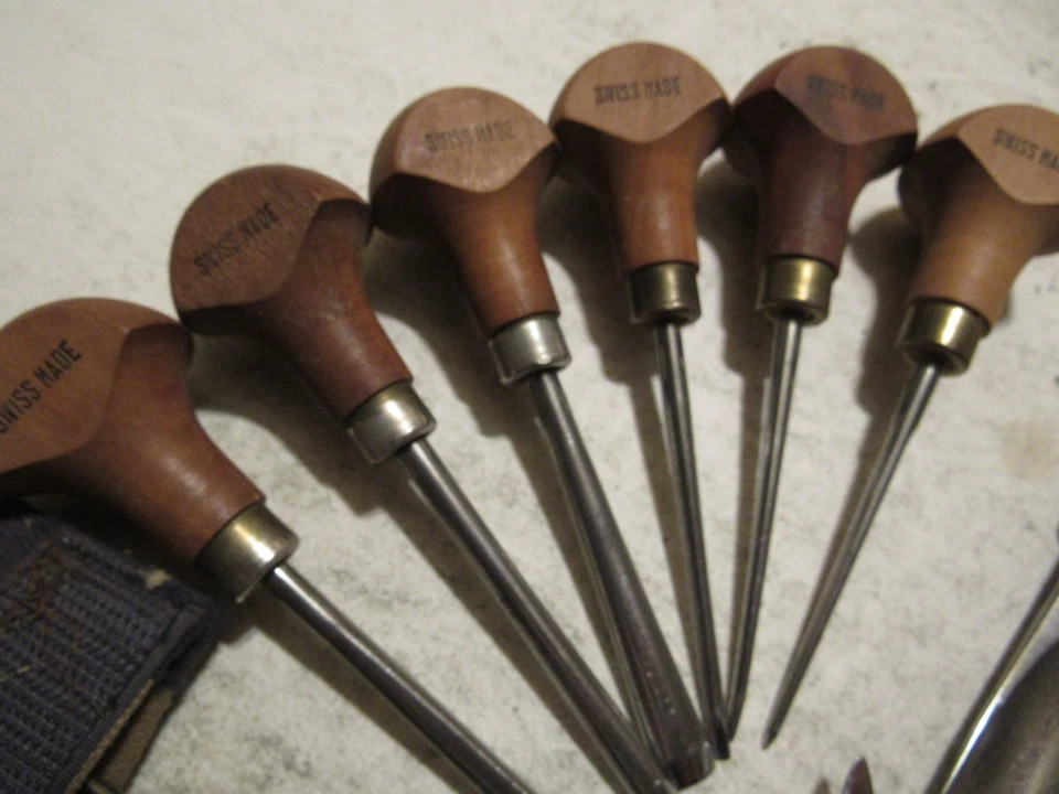 My Hand Carving Tools, Juego de 6 gubias de flecha hechas en Suiza, micro gubias y más Foto 4 de 4