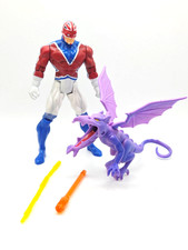 Vintage Toybiz Modern Age Captain Britain COMPLETE action figure Lockheed