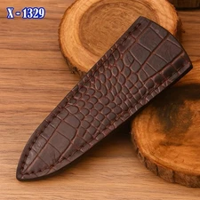 Leather Sheath For Straight Fixed Blade Knife Up To 6”Blade Double Edge Dagger