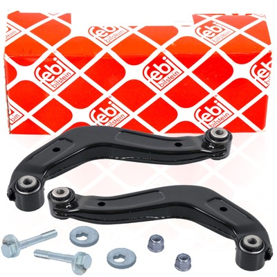 2x FEBI Querlenker + OE Schrauben Hinten für AUDI A4 B6 B7 SEAT EXEO