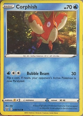 Corphish - 038/163 - Battle Styles Pokemon 2021