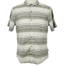 KUHL Mens Large Stripe Short Sleeve Button Down Shirt Mountain Crest - CJ