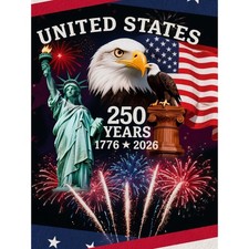Independence Day Diamond Art Kit for Adults 12x16 Inch Patriotic DIY Decor Set