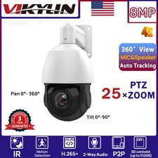 VIKYLIN PTZ 25 ZOOM 360 VIEW IR50M 8MP IP CAMERA POE Speaker Auto Tracking CCTV