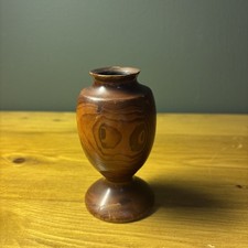 California Redwood Miniature Wood Bud Vase Home Decor 4  