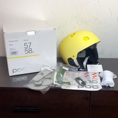 POC Receptor Bug Freestyle Helmet Yellow Large 57/58 Snowboard Skateboarding NEW
