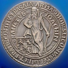 1967 Medaille Schlick Joachimstal Bohemia Silver Tone Historic Coin  CLASSIC