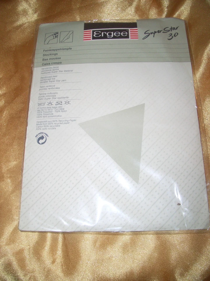 VINTAGE Ergee Superstar Nylons Damenstrümpfe Straps Strümpfe Gr. 10,5-11 anthraz - Bild 3 von 3