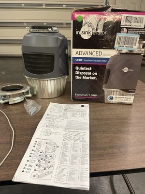 InSinkErator EVOLUTION 1HP-1 HP Advanced Series Continuous Feed Gray Heavy Duty