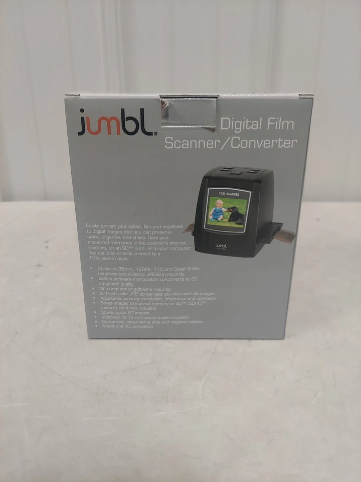 JUMBL Digital Film Scanner/Converter Converts 35mm, 126, 110 & Super 8 To JPG - Image 3 of 4