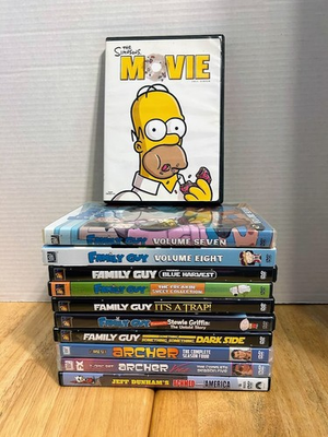 #ad #ad DVD 8 The Simpsons Family Guy Archer Achmed Saves America 11 DVD Lot $39.97