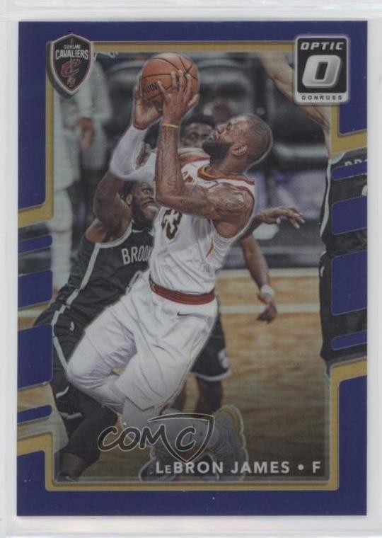 2017-18 Panini Donruss Optic Purple Prizm LeBron James #27 7rc