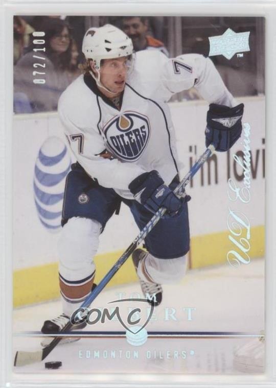 2008-09 Upper Deck UD Exclusives 72/100 Tom Gilbert #329 0n8e