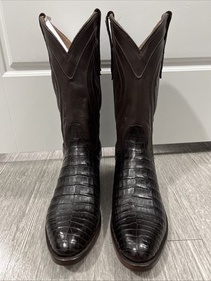 Rujo men s The Arturo Size 9.5 Chocolate caiman Color Boots