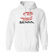 Legendary Driver Tribute - Ayrton Senna Racing Logo Unisex Hooded Sweatshirt