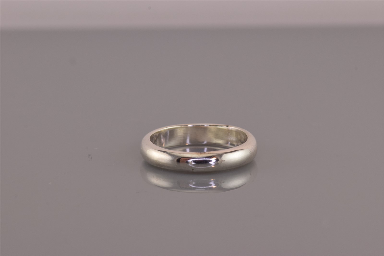 Sterling Silver 4mm Solid Rounded Thick Band Ring… - image 2