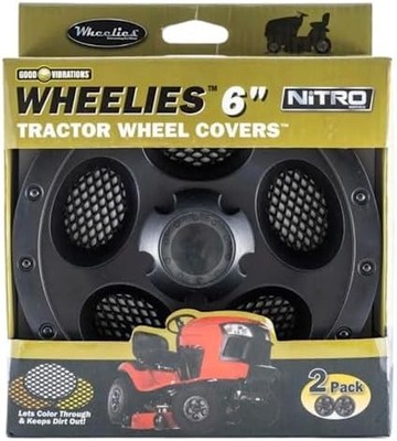 Good Vibrations Wheelies Lawn Mower Wheel Covers, 2 Pack