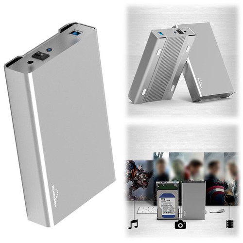 Externes Festplattengehäuse vom Typ C/USB 3.0 für 35/25-Zoll-SATA-Festplatten - Afbeelding 2 van 15