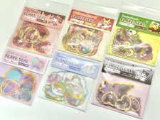 Sanrio characters Hello kitty flake stickers 6 set from japan