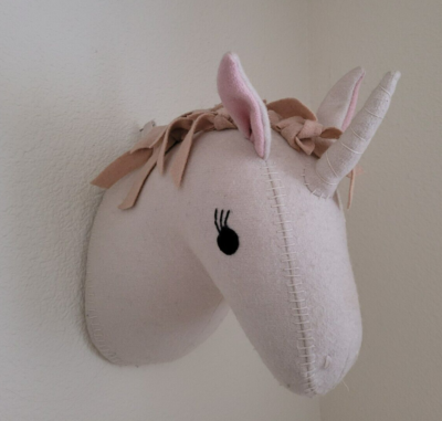 Pillowfort Unicorn Head Wall Hanging Target 3D Soft Plush Kids Room