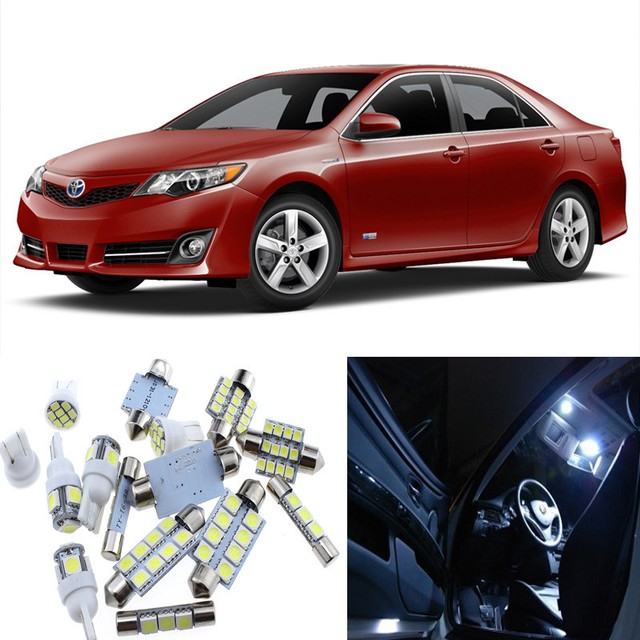 13pcs White interior LED Light Package Kit for Toyota Camry 20122014