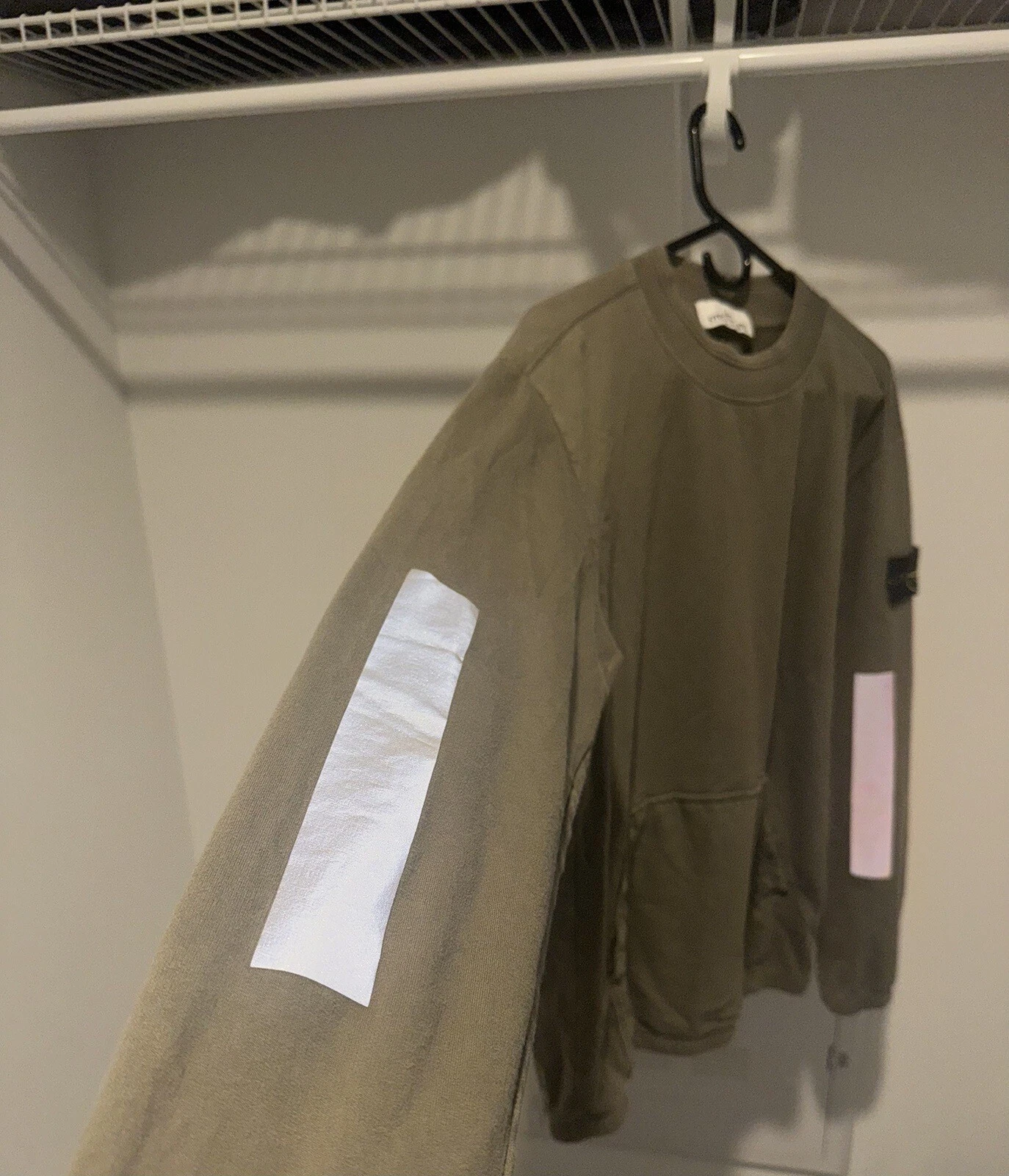 Stone Island Crew collo taglia media oliva 3M