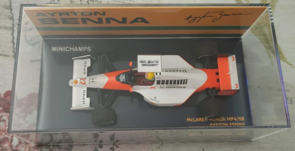 Minichamps 540904327 McLaren MP4/5B W.C. 1990 Ayrton Senna 1/43 - Immagine 3 di 3